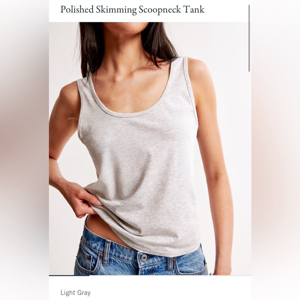 Abercrombie Polished Skimming Scoopneck Tank